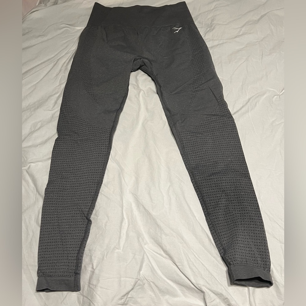 Gymshark Vital Seamless 2.0 Leggings Smokey Grey Marl Size Large